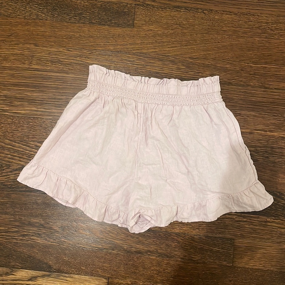 Light purple aerie ruffle shorts
